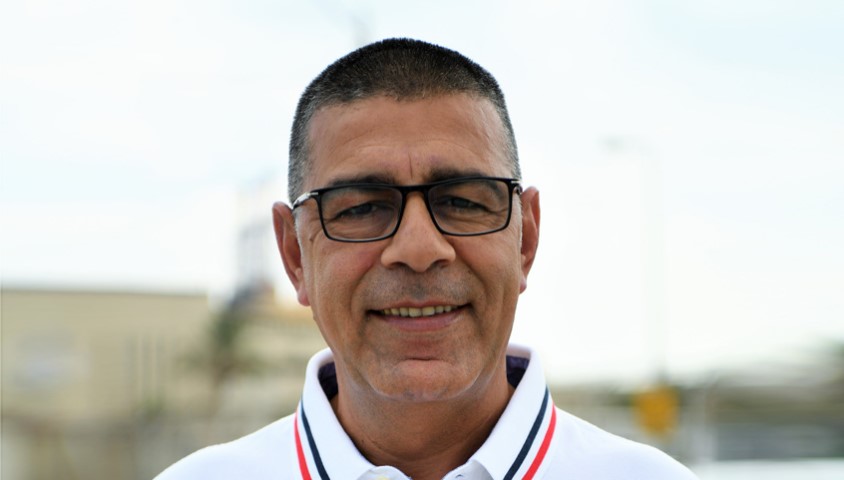 יו''ר ועד עובדי חברת החשמל במרחב הצפון אילן פנחס צילום- ראובן כהן