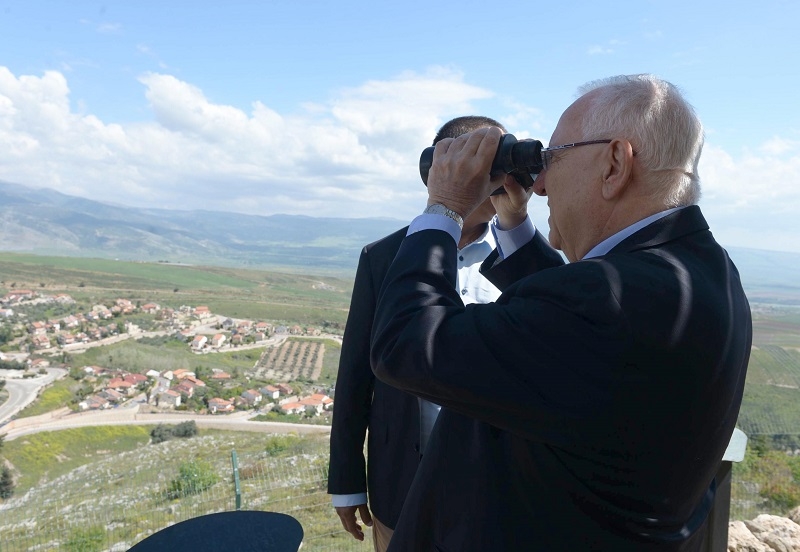 נשיא המדינה בתצפית ע"ש דדו במטולה