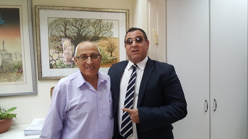 אלי יצפאן ומוטי ששון. צילום: עיריית חולון