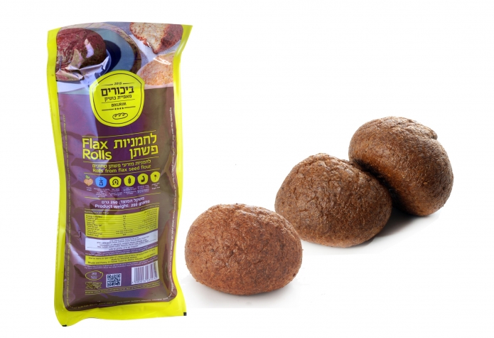 ביכורים מזון ומאפה - לחמניות פשתן. צילום - אייל קרן