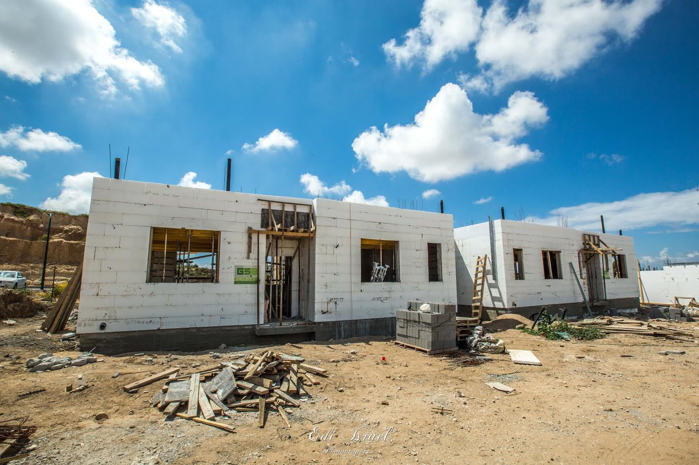  השכונה הנבנית בקיבוץ ארז. צילום: אדי ישראל