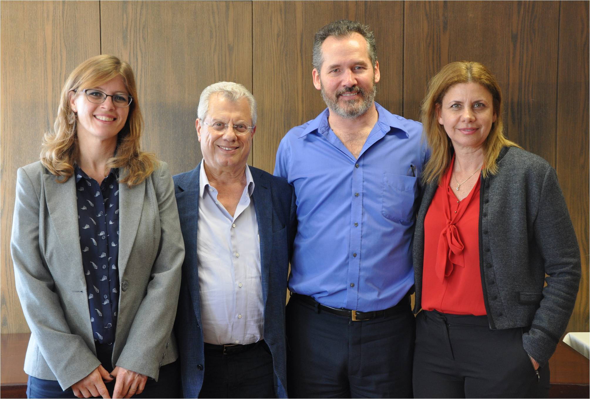 בתמונה מימין לשמאל: ענת גבריאלי, טים קלי, שלום זידלר, גליה שגיא. צילום: דוברות התאחדות התעשיינים