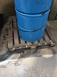 נזילת חומר מסוכן במפעל במחוז חיפה (צילום: המשטרה הירוקה)