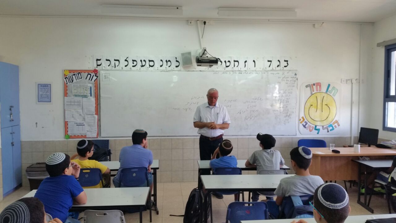 שלמה אברהמי בשיעור. צילום: שיעור אחר