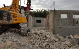 כפר קאסם: מסיג גבול שבנה שלד מבנה על האדמות הציבוריות נאלץ לפנות את הקרקע כפר קאסם שלד מבנה (צילום:רשות מקרקעי ישראל)