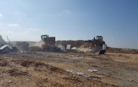 רשות מקרקעי ישראל וגורמי אכיפה פעלו לפינוי 19 פלישות בלתי חוקיות לאדמות המדינה, 17 מהן פונו עצמית מבצע אכיפה בנגב (צילום: רשות מקרקעי ישראל)