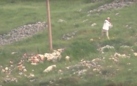 מתנחלים זרקו אבנים על פעילות מחסום watch השלכת אבנים בבורין